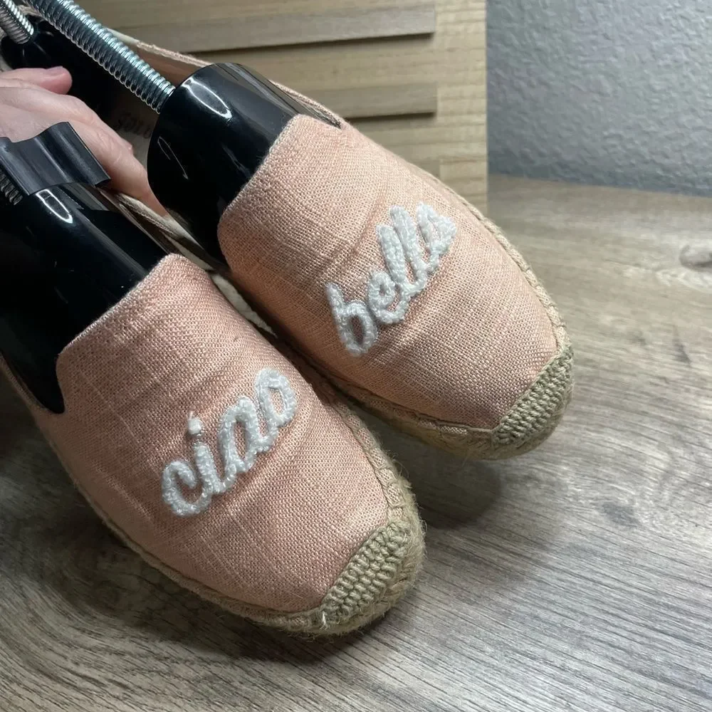 Soludos Dusty Rose Ciao Bella Espadrille Slip Ons